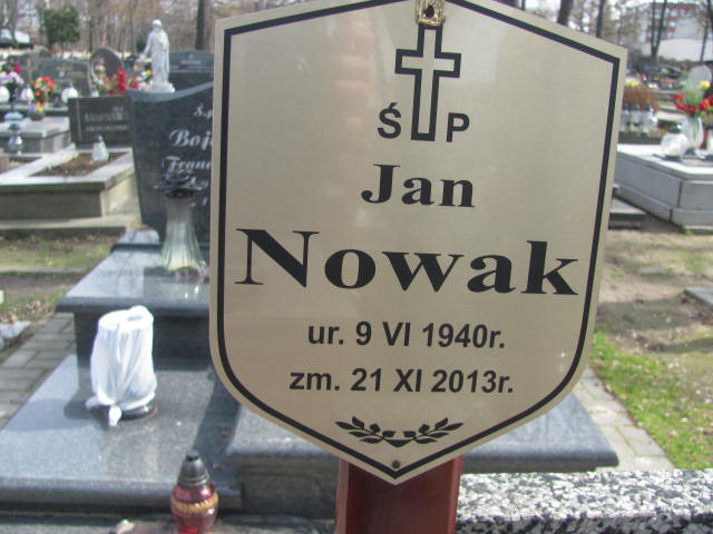 Jan Nowak 1940 Mikołów - Grobonet - Wyszukiwarka osób pochowanych