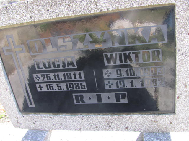 Łucja Olszynka 1911 Mikołów - Grobonet - Wyszukiwarka osób pochowanych