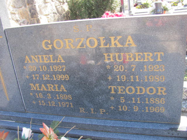 Maria Gorzołka 1898 Mikołów - Grobonet - Wyszukiwarka osób pochowanych