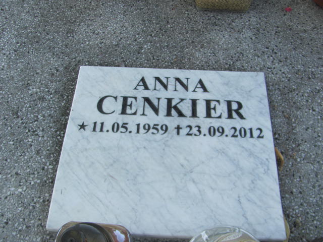 Zofia Cenkier 1891 Mikołów - Grobonet - Wyszukiwarka osób pochowanych