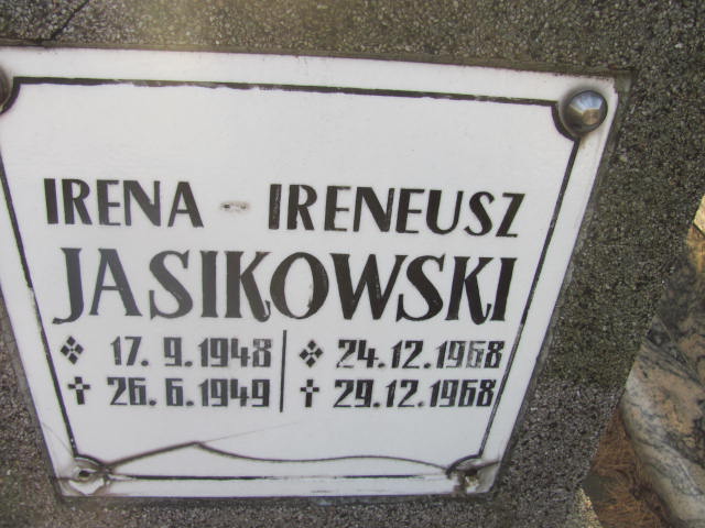 Irena Jasikowska 1948 Mikołów - Grobonet - Wyszukiwarka osób pochowanych