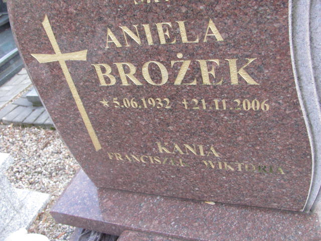 Aniela Brożek 1932 Mikołów - Grobonet - Wyszukiwarka osób pochowanych