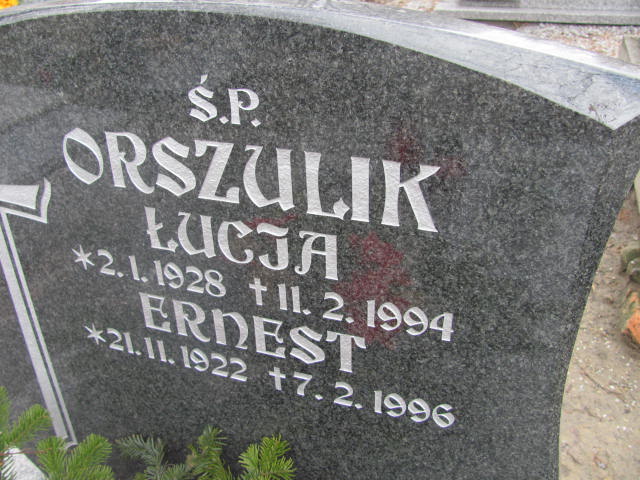 Ernest Orszulik 1922 Mikołów - Grobonet - Wyszukiwarka osób pochowanych