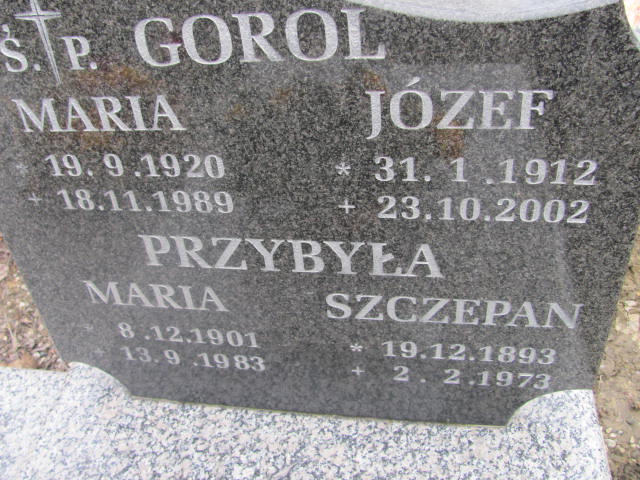 Maria Gorol 1920 Mikołów - Grobonet - Wyszukiwarka osób pochowanych