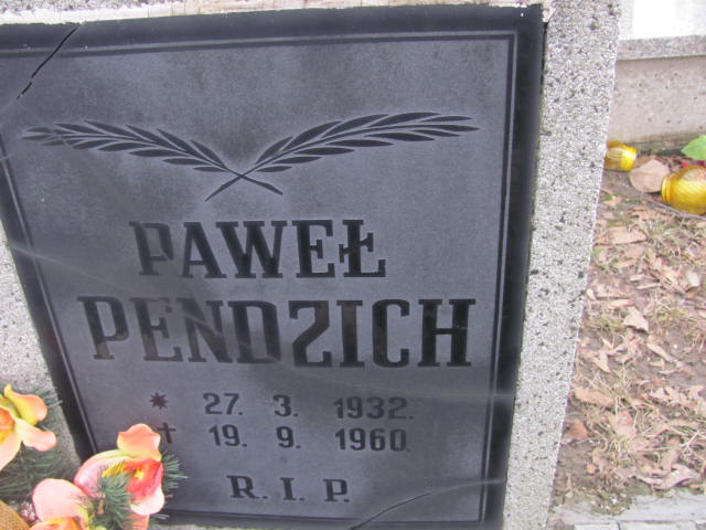 Paweł Pendzich 1932 Mikołów - Grobonet - Wyszukiwarka osób pochowanych