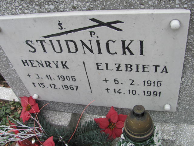 Henryk Studnicki 1906 Mikołów - Grobonet - Wyszukiwarka osób pochowanych