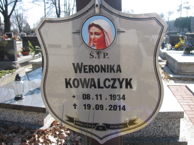 Weronika Kowalczyk 1934 Mikołów - Grobonet - Wyszukiwarka osób pochowanych