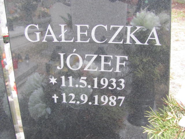 Józef Gałeczka 1933 Mikołów - Grobonet - Wyszukiwarka osób pochowanych