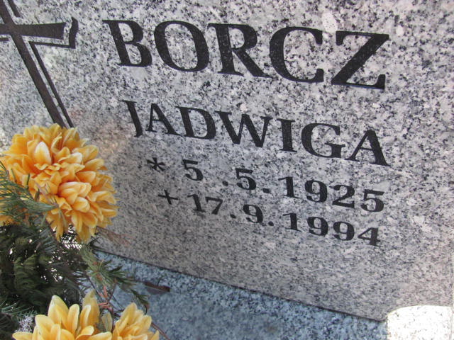 Jadwiga Borcz 1925 Mikołów - Grobonet - Wyszukiwarka osób pochowanych