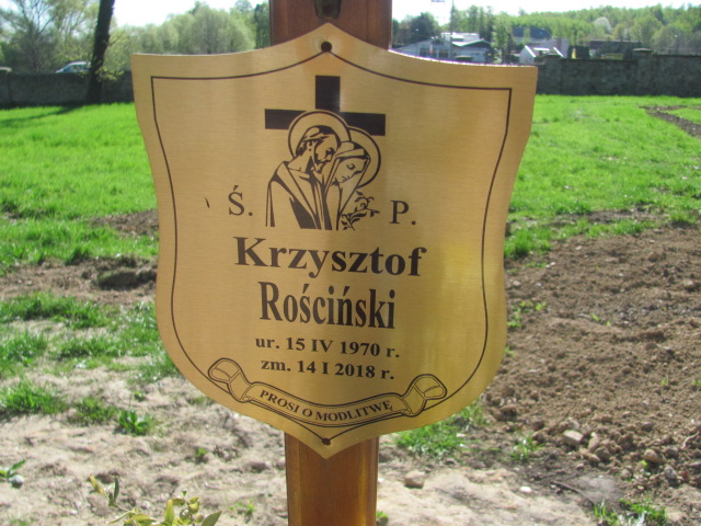 Krzysztof Rościński 1970 Mikołów - Grobonet - Wyszukiwarka osób pochowanych