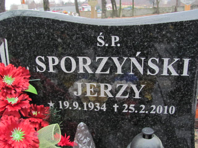 Jerzy Sporzyński 1934 Mikołów - Grobonet - Wyszukiwarka osób pochowanych